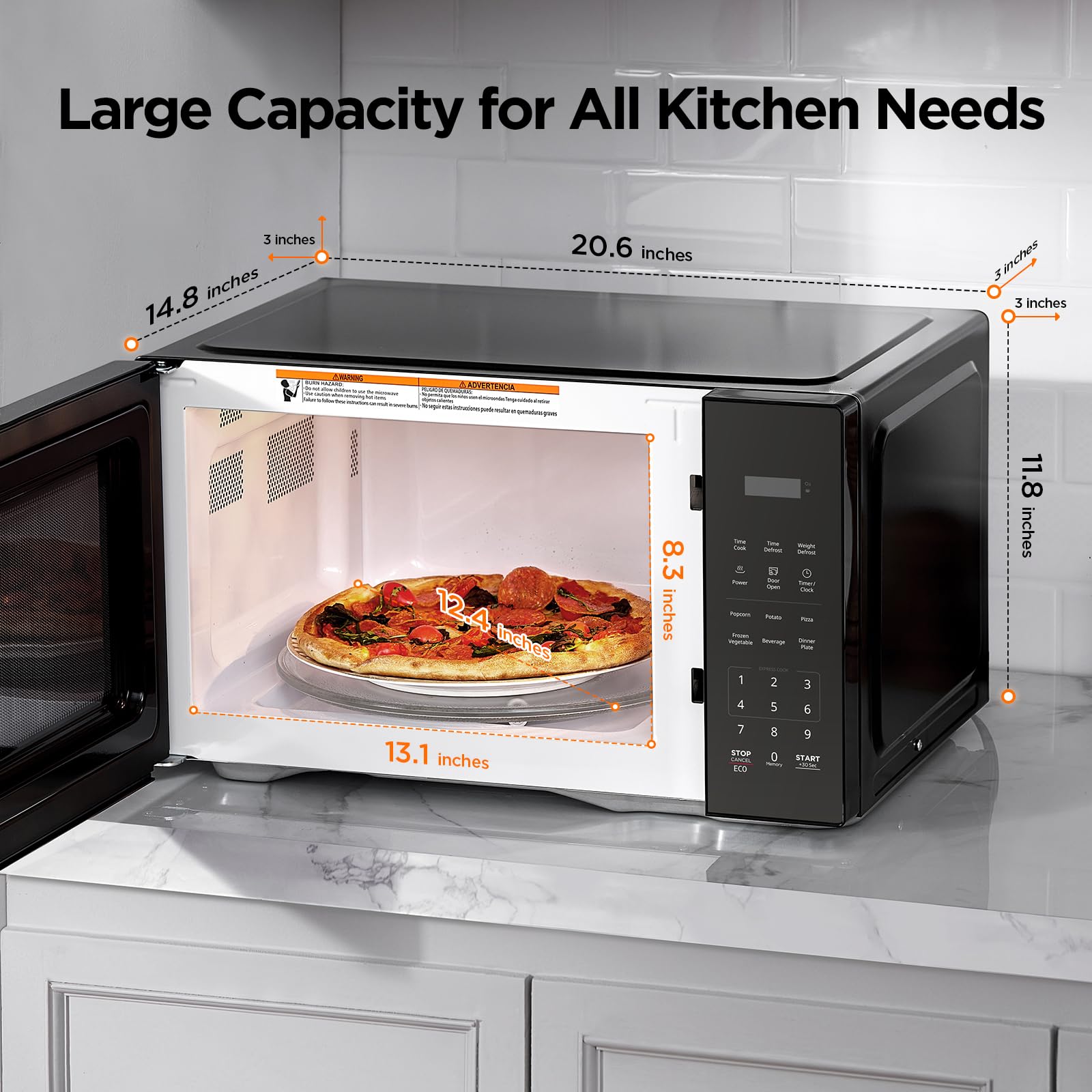 Amazon | BLACK+DECKER (ブラック+デッカー) 電子レンジ調理台用 1000W